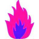 download Fire clipart image with 270 hue color