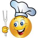 download Cook Smiley Emoticon clipart image with 0 hue color