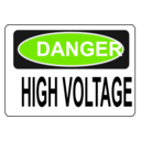 download Danger High Voltage Alt 3 clipart image with 90 hue color