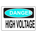 download Danger High Voltage Alt 3 clipart image with 180 hue color