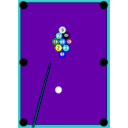 download 9 Ball clipart image with 180 hue color