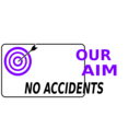 download Our Aim No Accidents Simple clipart image with 270 hue color