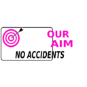 download Our Aim No Accidents Simple clipart image with 315 hue color