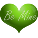 download Red Heart Be Mine Smiley clipart image with 90 hue color