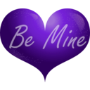 download Red Heart Be Mine Smiley clipart image with 270 hue color