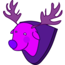 download Rudolph clipart image with 270 hue color