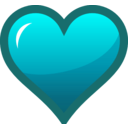 download Red Heart Icon clipart image with 180 hue color