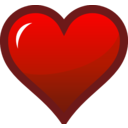 download Red Heart Icon clipart image with 0 hue color