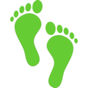 download Green Steps clipart image with 0 hue color