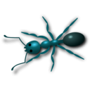 download Ant clipart image with 180 hue color