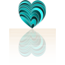 download Layer Heart clipart image with 180 hue color