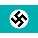 download Nazi Historic Flag clipart image with 180 hue color