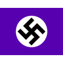 download Nazi Historic Flag clipart image with 270 hue color