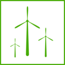 download Eco Green Windmill Icon clipart image with 0 hue color