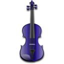 download Violin clipart image with 225 hue color
