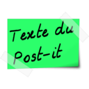download Post It clipart image with 90 hue color