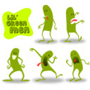 download Lil Green Men clipart image with 0 hue color