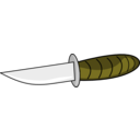 download A Knife clipart image with 270 hue color