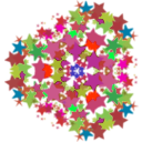 download Kaleidoscope 3 Fold Symmetry clipart image with 315 hue color