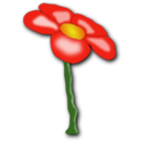 download Flor Flower clipart image with 0 hue color