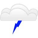 download Overcloud Thunder clipart image with 180 hue color