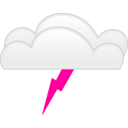 download Overcloud Thunder clipart image with 270 hue color