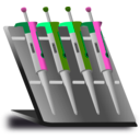 download Pipette Stand clipart image with 270 hue color