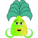 download Pineapple Face clipart image with 45 hue color