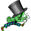 download Mad Hatter clipart image with 90 hue color