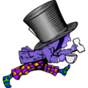 download Mad Hatter clipart image with 225 hue color