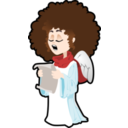 download Singing Angel clipart image with 0 hue color