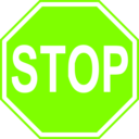 download Stop Sign clipart image with 90 hue color