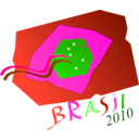download Brasil Na Copa 2010 clipart image with 270 hue color