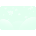 download Soft Blue Snowflakes clipart image with 270 hue color