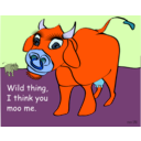 download Wild Thing clipart image with 180 hue color