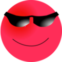 download Smiley Cool clipart image with 315 hue color