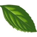 download Mint Leaf Traced clipart image with 0 hue color