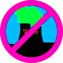 download Nuclear Power No Thanks clipart image with 315 hue color