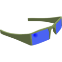 download Sunglasses clipart image with 180 hue color