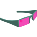 download Sunglasses clipart image with 270 hue color