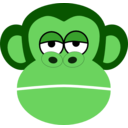 download Mono Monkey clipart image with 90 hue color