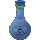 download Poison clipart image with 180 hue color
