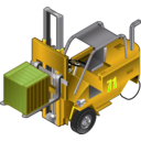 download Forklift Truck clipart image with 45 hue color