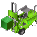 download Forklift Truck clipart image with 90 hue color