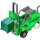 download Forklift Truck clipart image with 135 hue color