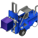 download Forklift Truck clipart image with 225 hue color