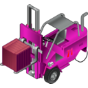 download Forklift Truck clipart image with 315 hue color