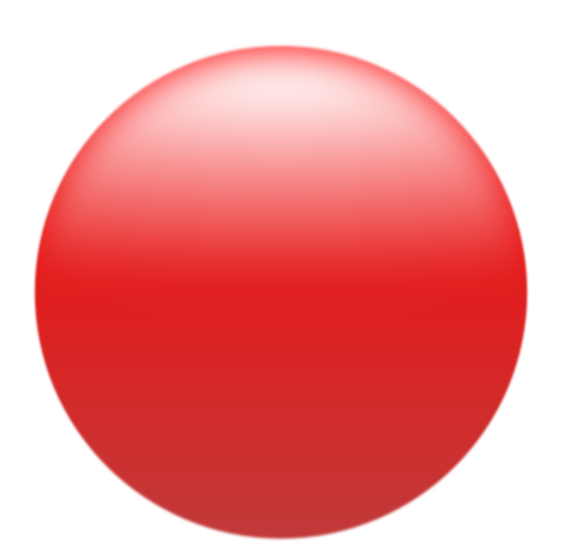 Simple Glossy Circle Button Red