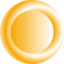 3d Orange Circular Button