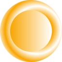 download 3d Orange Circular Button clipart image with 0 hue color